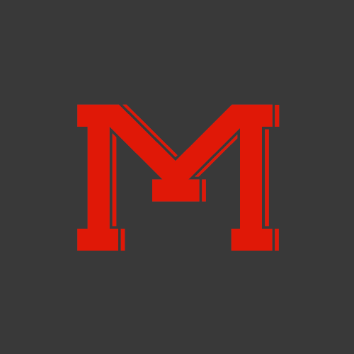 Letra M de la tipografía Molesk