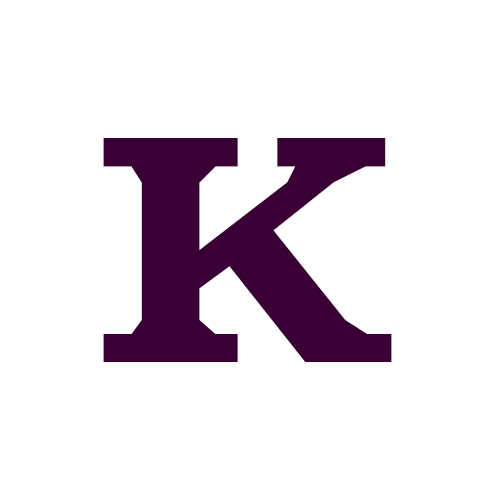 Letra K de la tipografía Kamfer