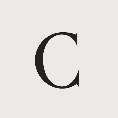 Letra C de la tipografía Cathedral