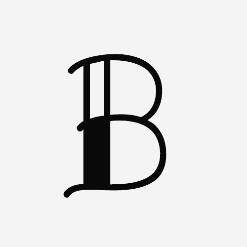 Letra B de la tipografía Betty