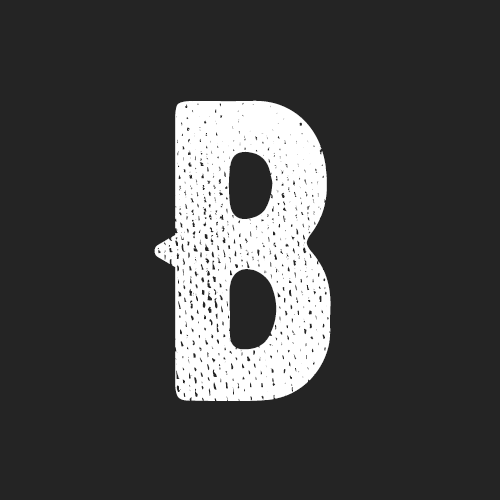 Letra B de la tipografía Bernier