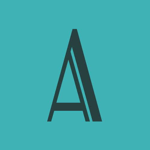 Letra A de la tipografía AC Mountain