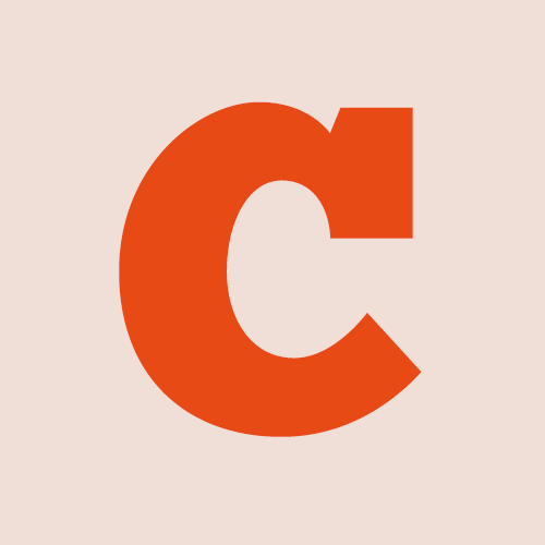 Letra C de la tipografía Chunk