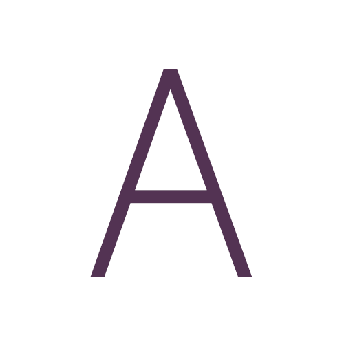 Letra A de la tipografía Aaargh