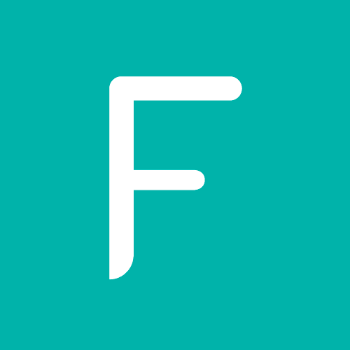 Letra F de la tipografía Fins