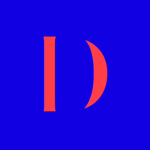Letra D de la tipografía Delicate