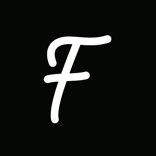 Letra F de la tipografía Fabfelt