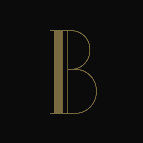Letra B de la tipografía Bauru