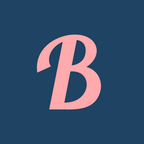 Letra B de la tipografía Blenda