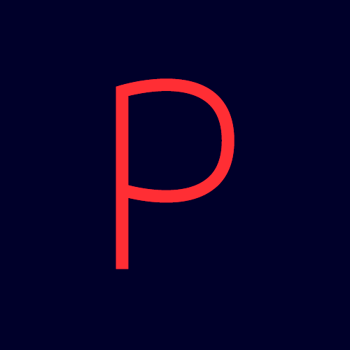 Letra P de la tipografía Panama
