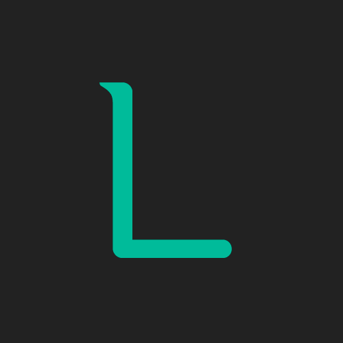 Letra L de la tipografía Luctan